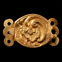 Georgian Ornate Gold Necklace Clasp