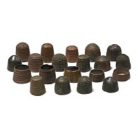Medieval Bronze Straight and Beehive Thimble Collection