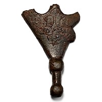 Anglo-Scandinavian Viking Bronze Bridle Cheek Piece with Knotwork and Beasts