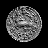 Medieval Bronze 'I Am Private' Seal Matrix with Hare Motif
