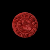 Medieval Bronze Seal Matrix with Bird