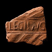 'Caerleon' Roman Roof Tile Fragment with LEG II AVG Legionary Stamp