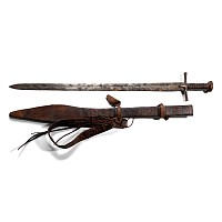 Sudanese Kaskara Sword with Scabbard