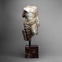 Roman Marble Figure of Asclepius, The God of Medicine