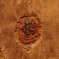 Large Egyptian Coptic Male Textile Tunic Embroided with Segmenta, Clavi, and Orbiculi with Human Figures