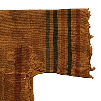 Large Egyptian Coptic Male Textile Tunic Embroided with Segmenta, Clavi, and Orbiculi with Human Figures