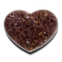 Amethyst Crystal Display Heart