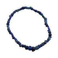 Roman Dark Blue Glass Bead Bracelet