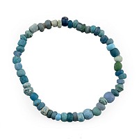 Roman Light Blue Glass Bead Bracelet