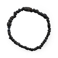 Roman Black Glass Bead Bracelet