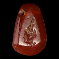 Egyptian Carnelian Amulet with Isis