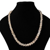Rock Crystal Melon Bead Necklace String
