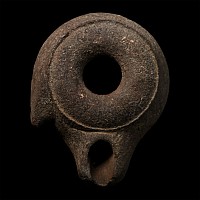 Greek Pottery Oil Lamp