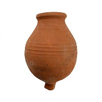 Roman Ribbed Terracotta Jar
