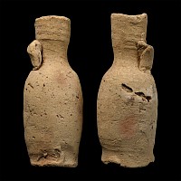 Roman Cream Ware Flask Pair