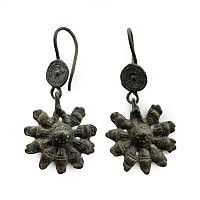 Byzantine Bronze Earring Pair
