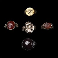 Post Medieval Silver and Bronze Ring Group