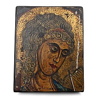 Vintage Gilded Icon of the Mosaic of Archangel Michael
