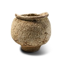 Jordanian Ceramic Lipped Jar