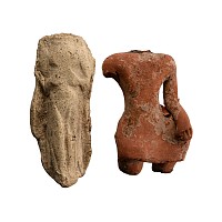 Western Asiatic Terracotta Idol Torso Group