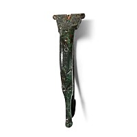 Medium Roman Bronze Wolf-Headed Bow Brooch
