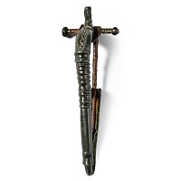 Large Roman Bronze Bow Brooch with Iron Pin