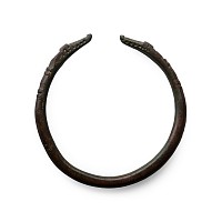 Roman Bronze Bracelet with Beast Head Terminals