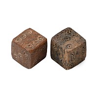 Roman Bone Gaming Dice Pair