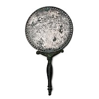 Roman Bronze Mirror Handle and Tinned Mirror