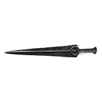 Luristan Bronze Dagger with Integral Handle