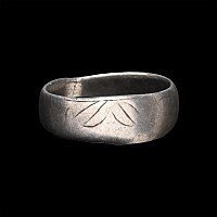 Byzantine Silver Archer's Thumb Ring