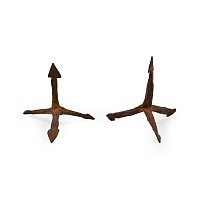 Medieval Iron Anti-Cavalry Caltrop Pair