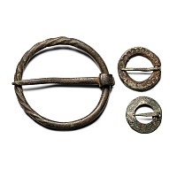 Medieval Bronze Ring Brooch Group