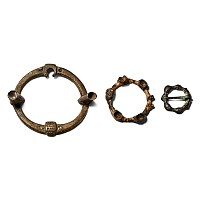 Medieval Bronze Ring Brooch Group