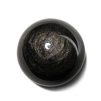 Silver Sheen Obsidian Sphere