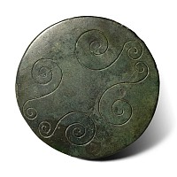 Scythian Bronze Roundel with Sea Scroll Pairs
