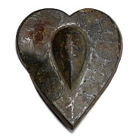 Viking Age Bronze Mount with Niello Inlaid Design