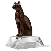 'The Fitzgerald' Egyptian Bronze Statue of the Seated Cat Goddess Bastet