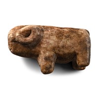 Mesopotamian Carved Stone Ram Amulet