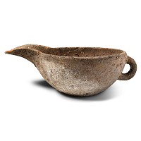 Western Asiatic Terracotta Single-Handled Pouring Vessel