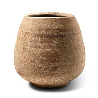Large Carthaginian Buffware Ribbed Cup