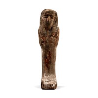 Large Egyptian Painted Wooden Ptah-Sokar-Osiris Figure