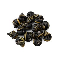 Egyptian Snail-Shaped Ribbon Mosaic Glass Bead Group