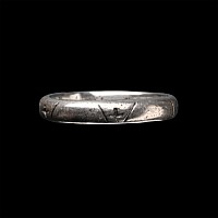 Post Medieval Silver Ring with Five Crosses