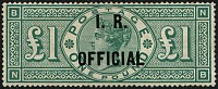 I.R. £1 GREEN SG O16 U/M