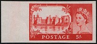 Castles 5/- SG 760 (No Wmk) IMPERF 'IMPRIMATUR' U/M