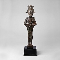 Large Egyptian Bronze Statue of Osiris