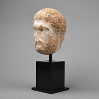 'The Kenzo' Roman Marble Head of the Philosopher Hermarchus