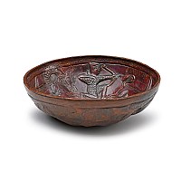South Arabian Bronze Bowl Featuring a Hunting Scene and Inscription