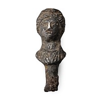 Roman Silver Terminal of the Bust of a Domina
